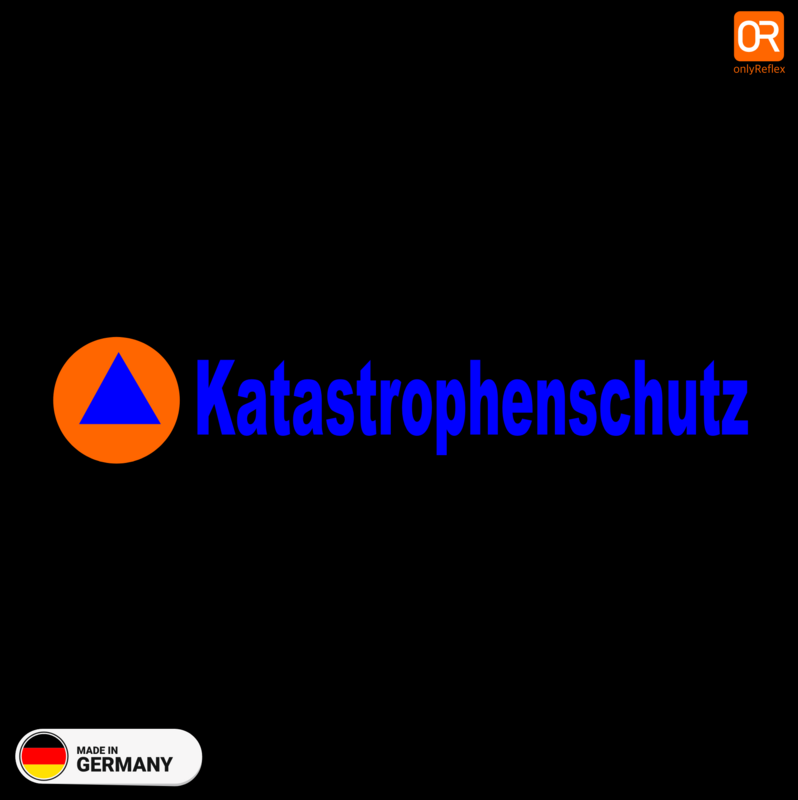 Katastrophenschutz  Langlogo ohne Hintergrund Aufkleber