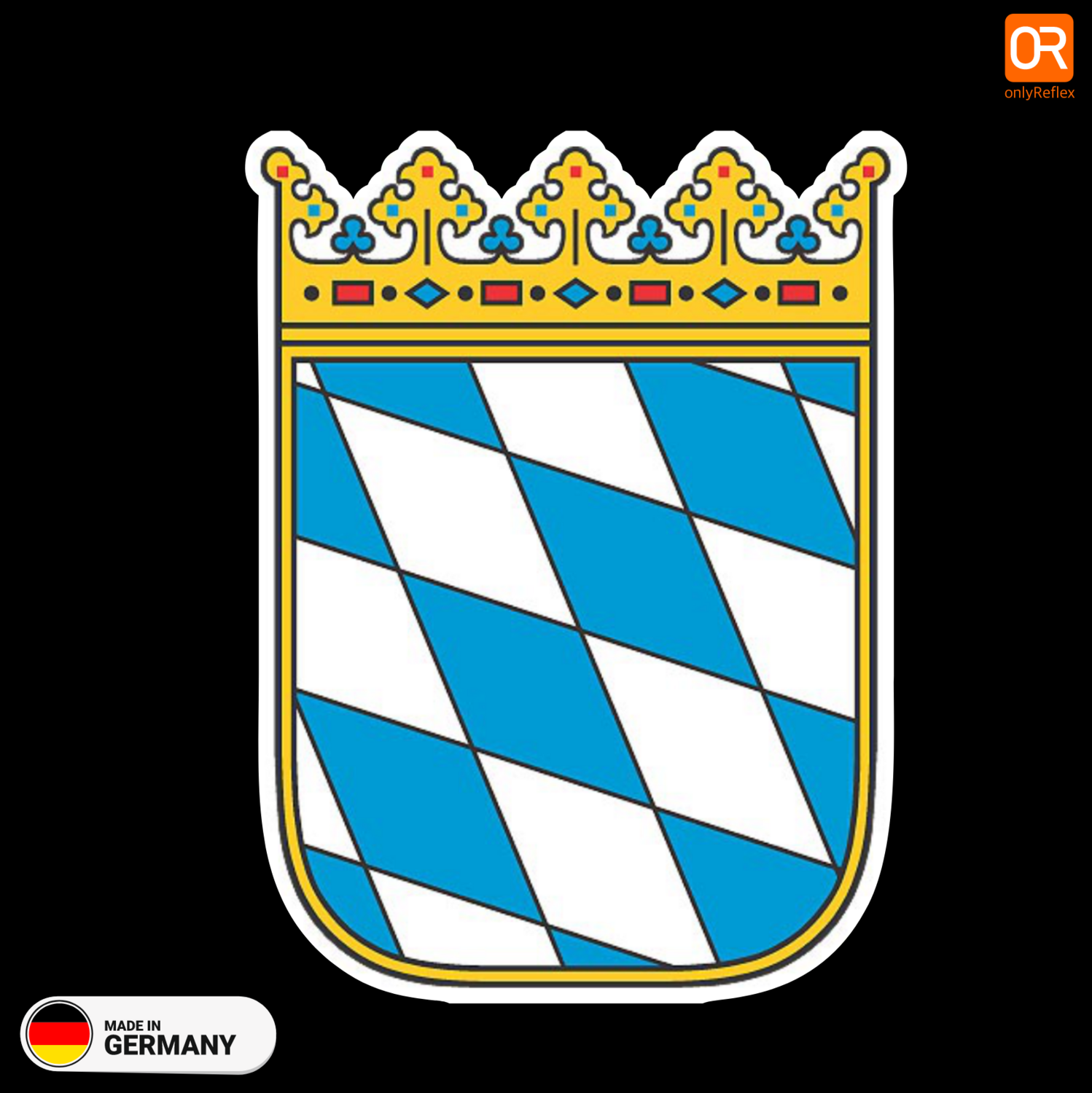 Bayern Wappen - kleine bayerische Staatswappen Aufkleber