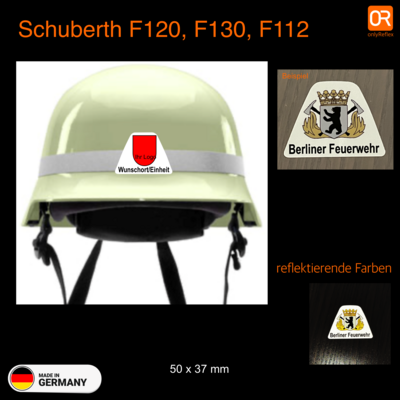 Schuberth F120 F130 F112 Helmbeschriftung