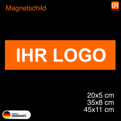 "Ihr Logo" Magnetschild