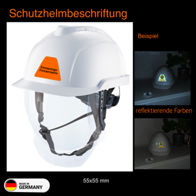 Schutzhelm Bauhelm - Helmbeschriftung "Ihr Logo"