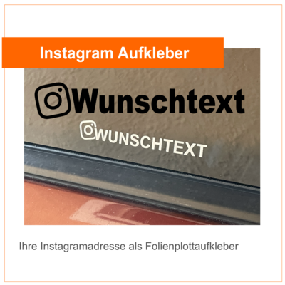 Instagram "Wunschtext" Aufkleber (3er Pack)