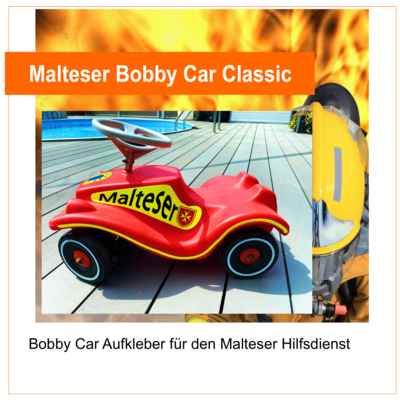Malteser Bobby Car Classic, Aufkleber