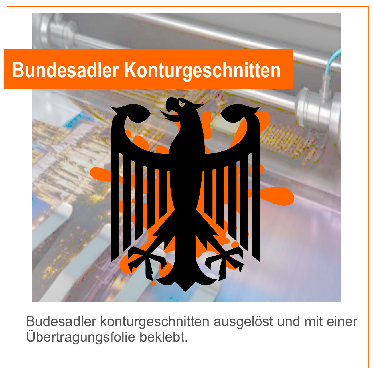 Bundesadler Logo Konturgeschnitten- Aufkleber