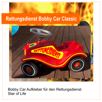 Rettungsdienst Star of Life Bobby Car Classic , Aufkleber