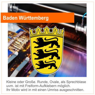 Baden Württemberg Wappen - Aufkleber
