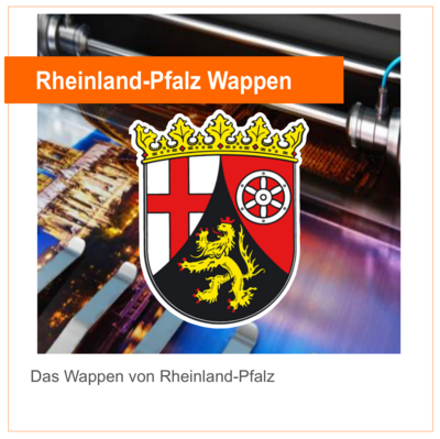 Rheinland-Pfalz Wappen - Aufkleber