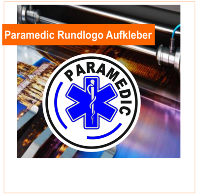 Paramedic Star of Life Rundlogo Aufkleber