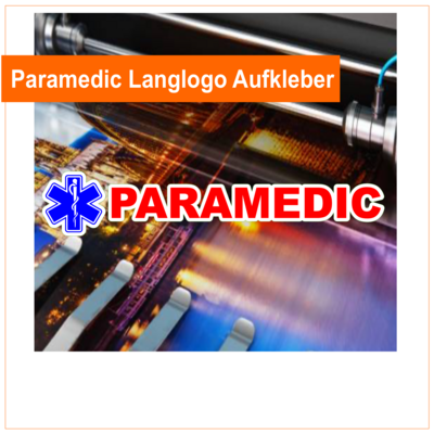 Star of Life Paramedic Langlogo Aufkleber