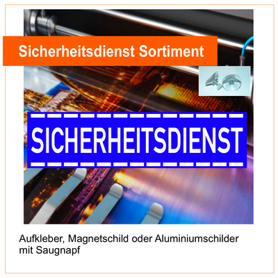 Sicherheitsdienst Sortiment