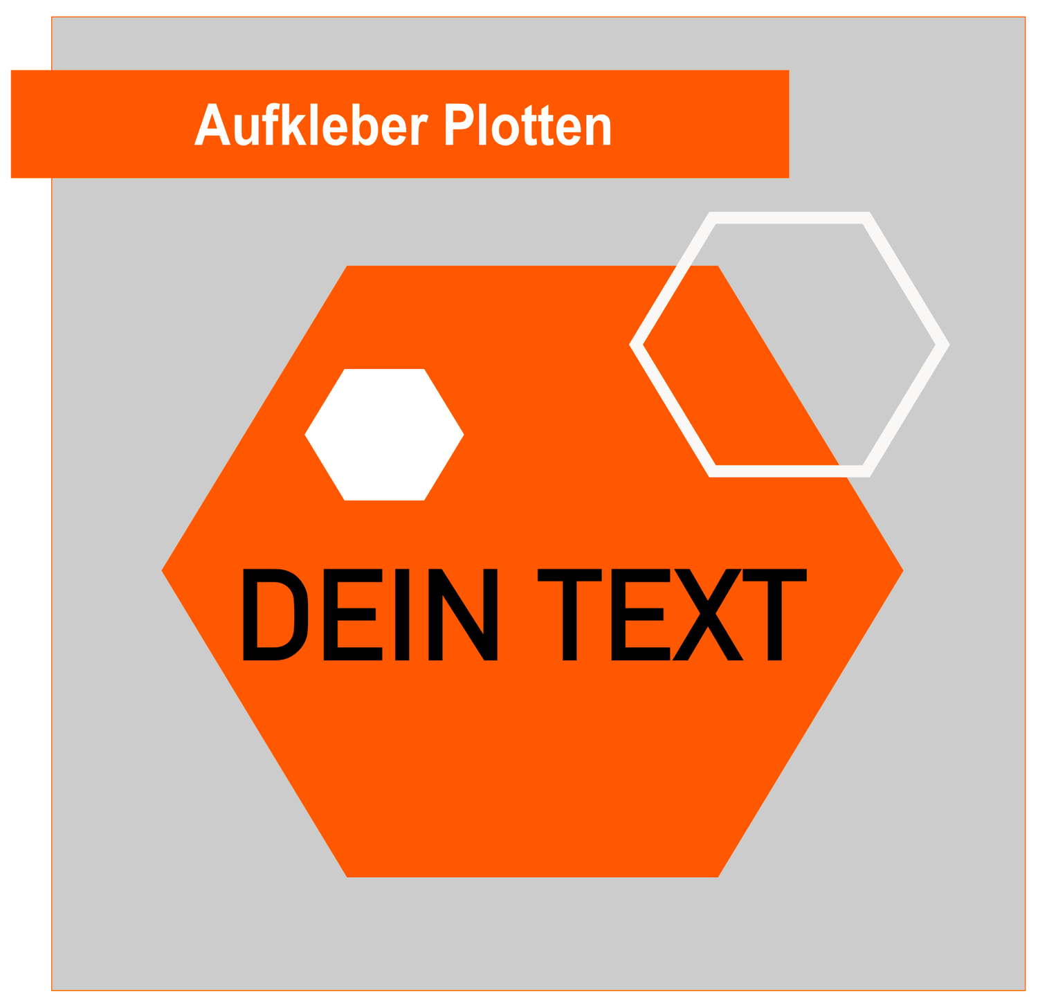 DEIN MOTIV als  Aufkleber plotten