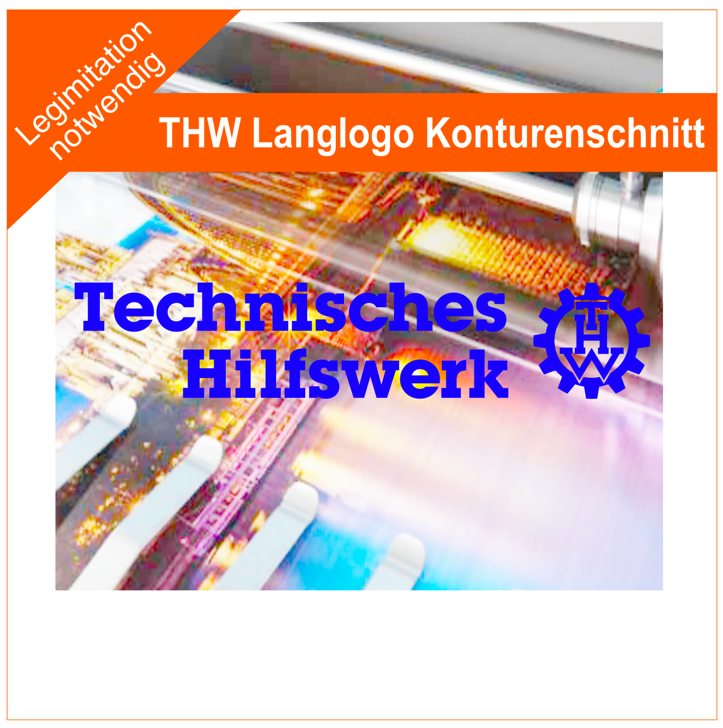 Technische Hilfswerk Langlogo ohne Hintergrund, Fahrzeugbeschriftung
