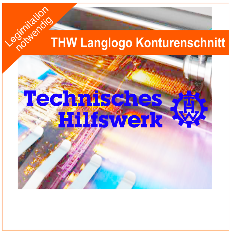 Technische Hilfswerk Langlogo ohne Hintergrund, Fahrzeugbeschriftung