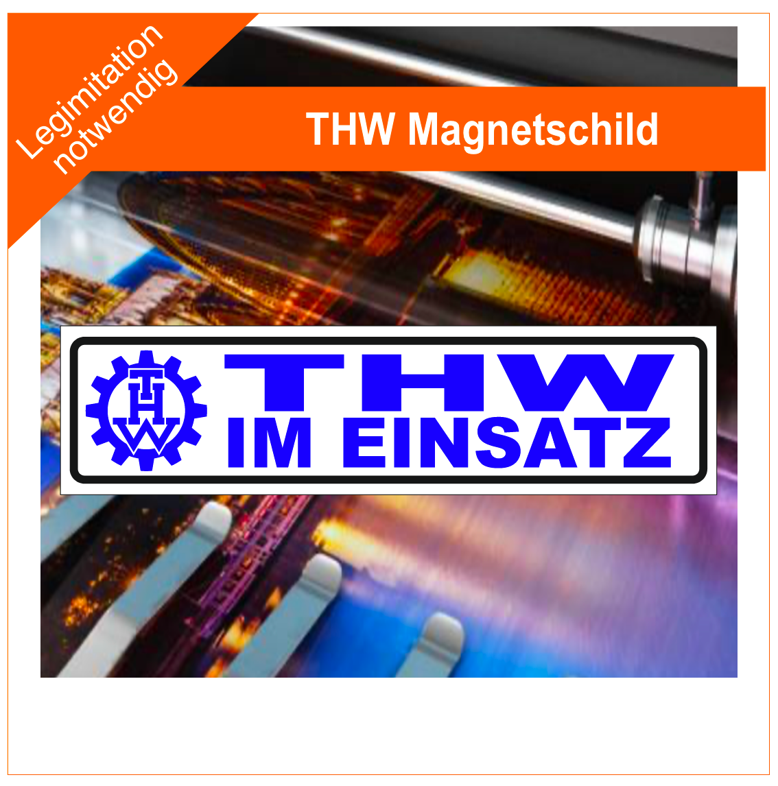 THW Technisches Hilfswerk  Magnetschild