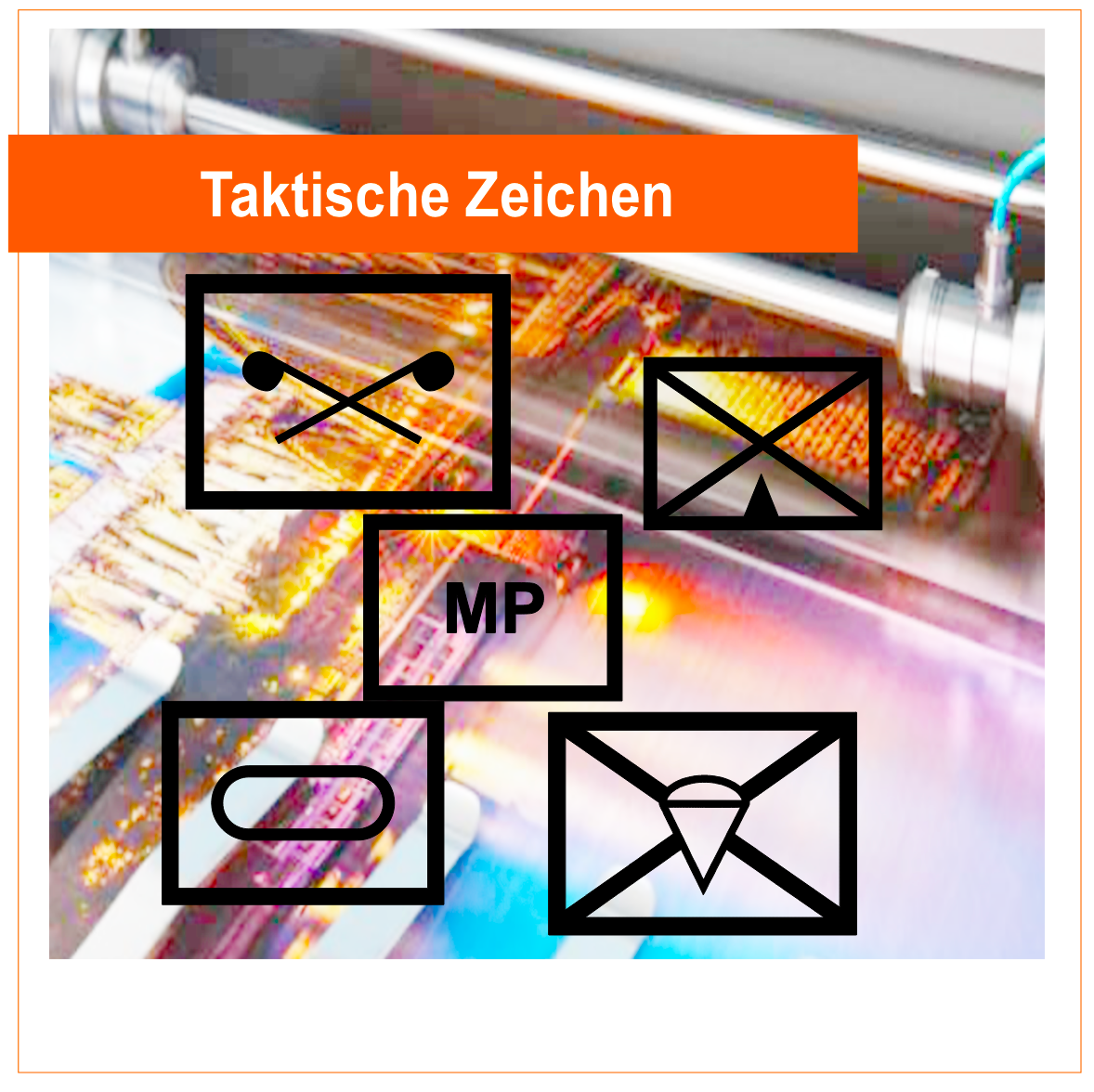 Taktische Zeichen Militär Konturenschnitt, Aufkleber