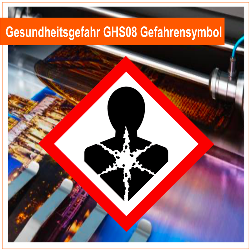 Gesundheitsgefahr GHS08 Gefahrensymbol - Folie