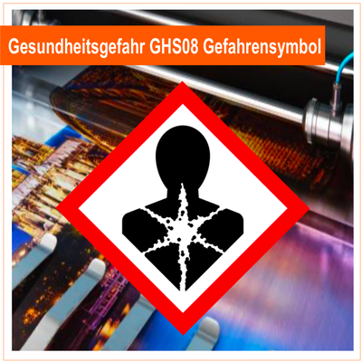 Gesundheitsgefahr GHS08 Gefahrensymbol - Folie Gesundheitsgefahr GHS08 Gefahrensymbol - Folie
