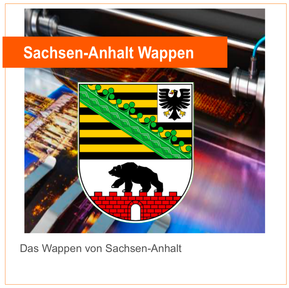 Sachsen-Anhalt Wappen - Aufkleber