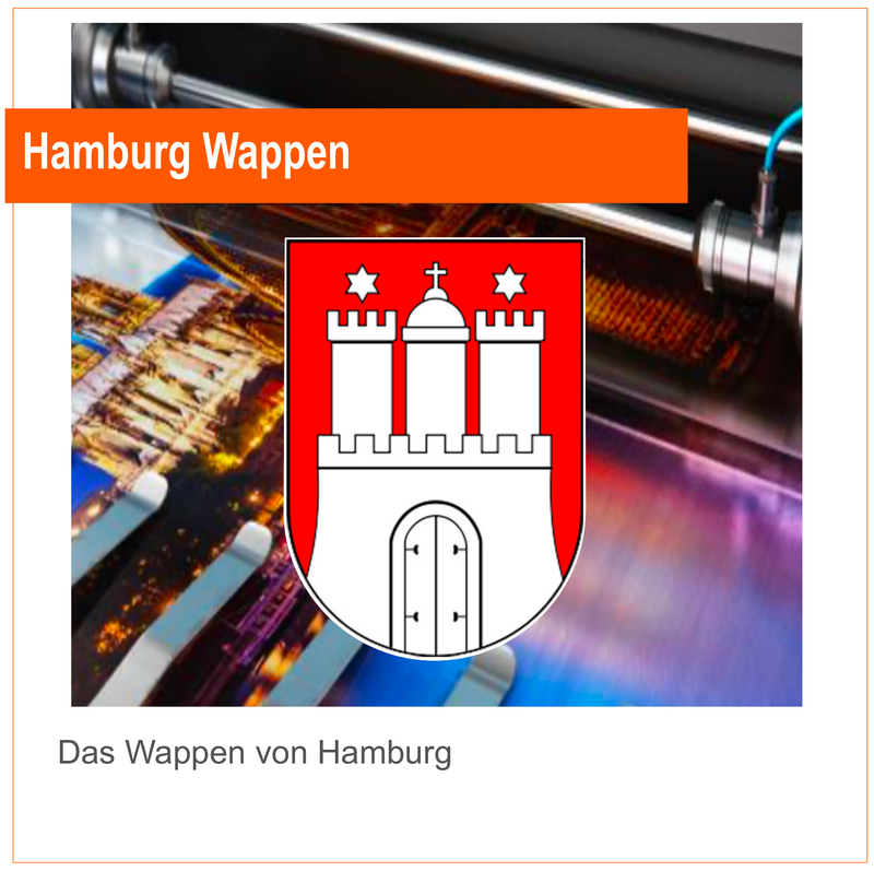 Hamburg Wappen  - Aufkleber