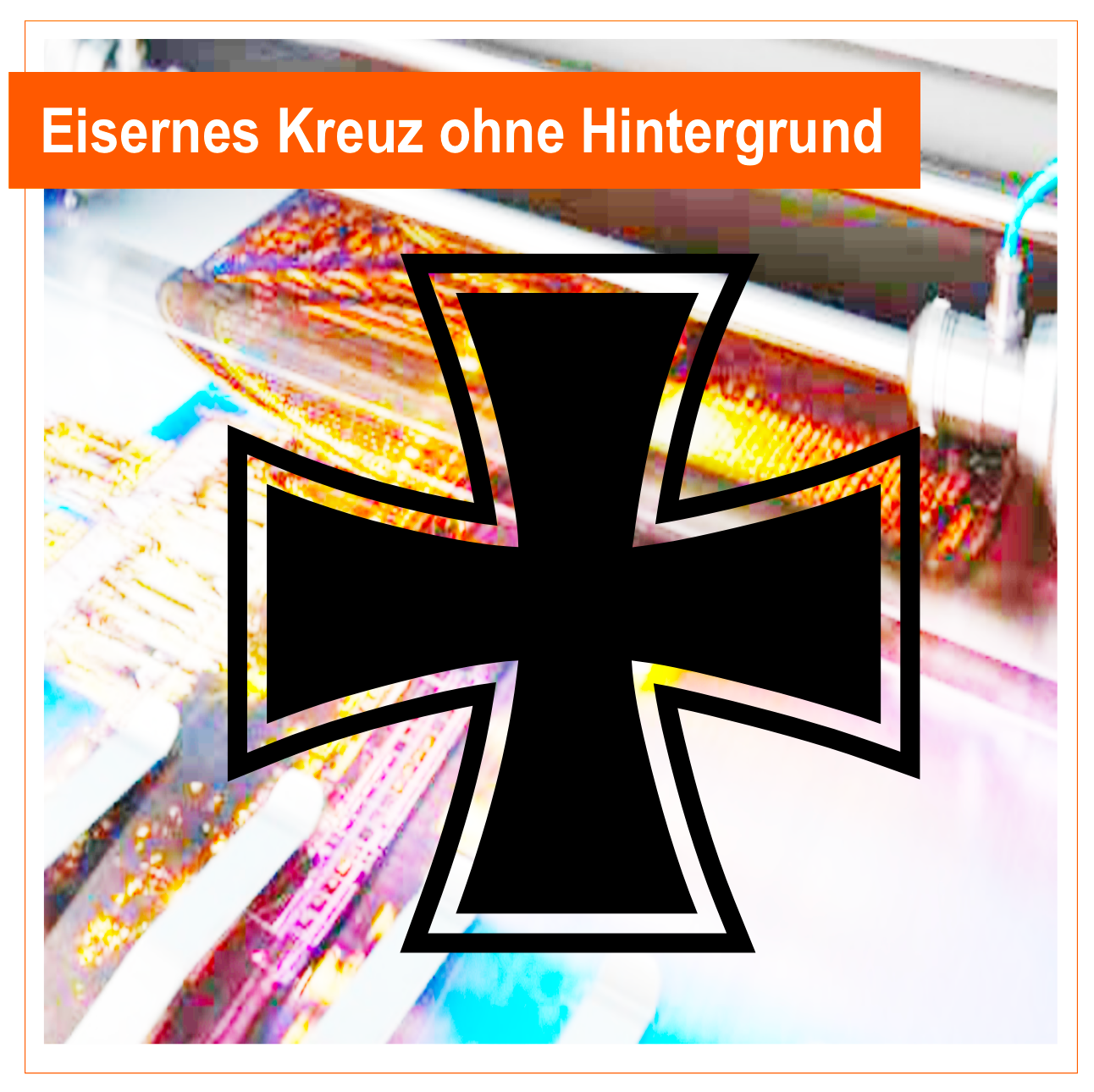 Eisernes Kreuz Konturgeschnitten- Aufkleber