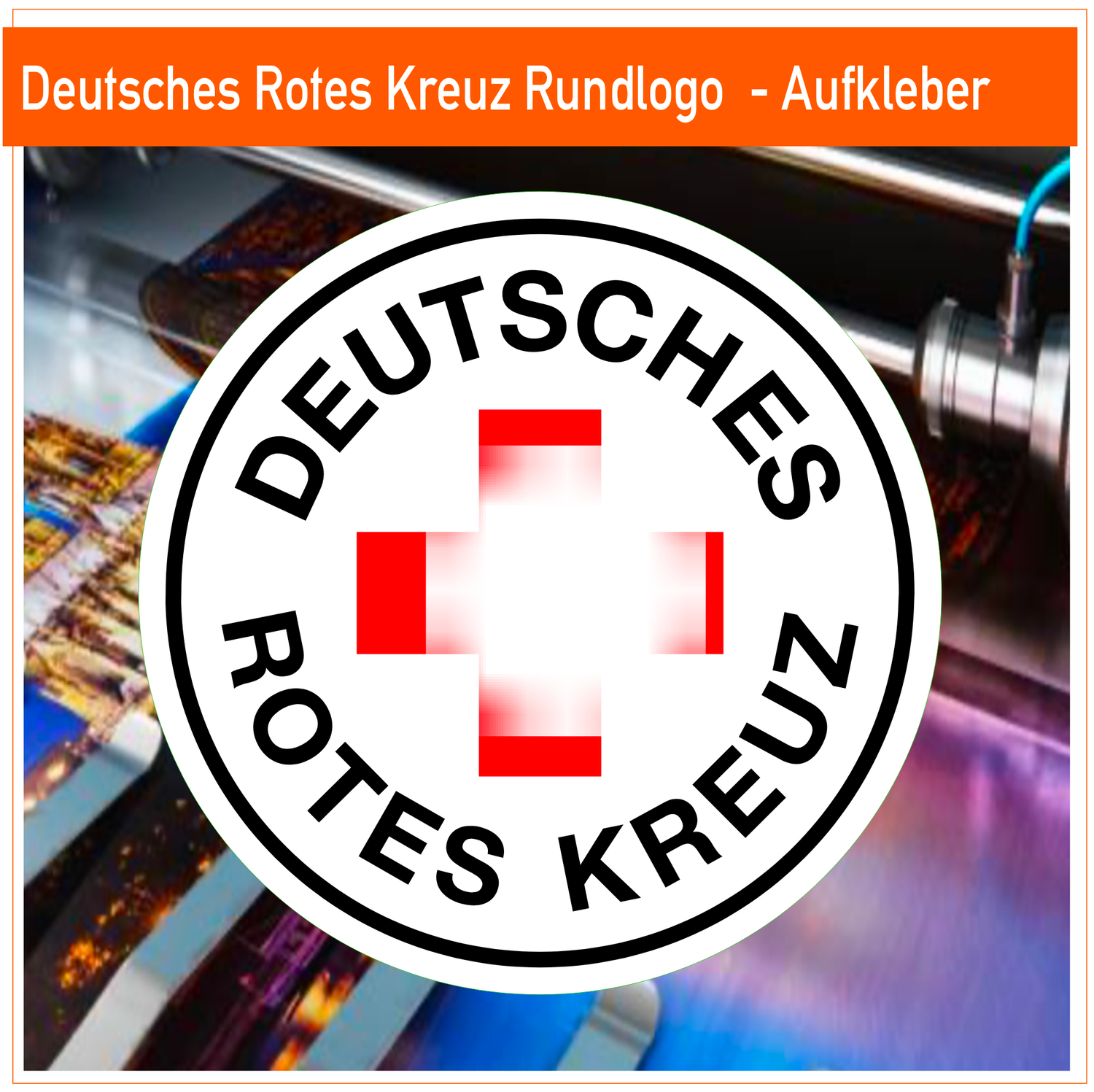 Deutsches Rotes Kreuz Rundlogo  - Aufkleber