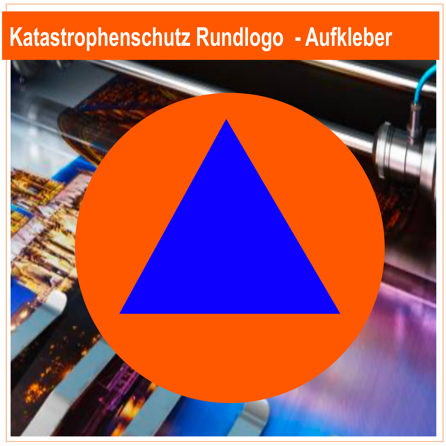 Katastrophenschutz Rundlogo  - Aufkleber