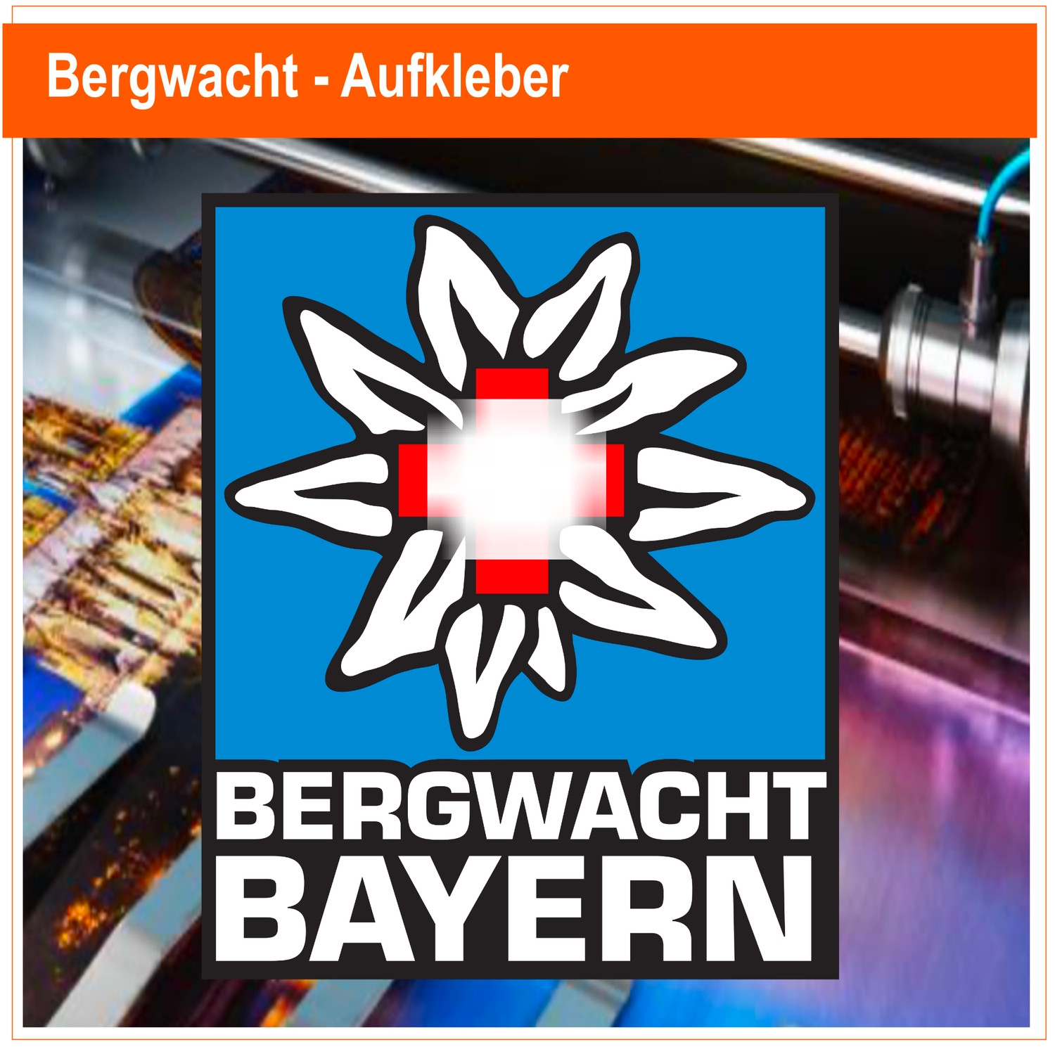 Bergwacht  Bayern Logo  - Aufkleber