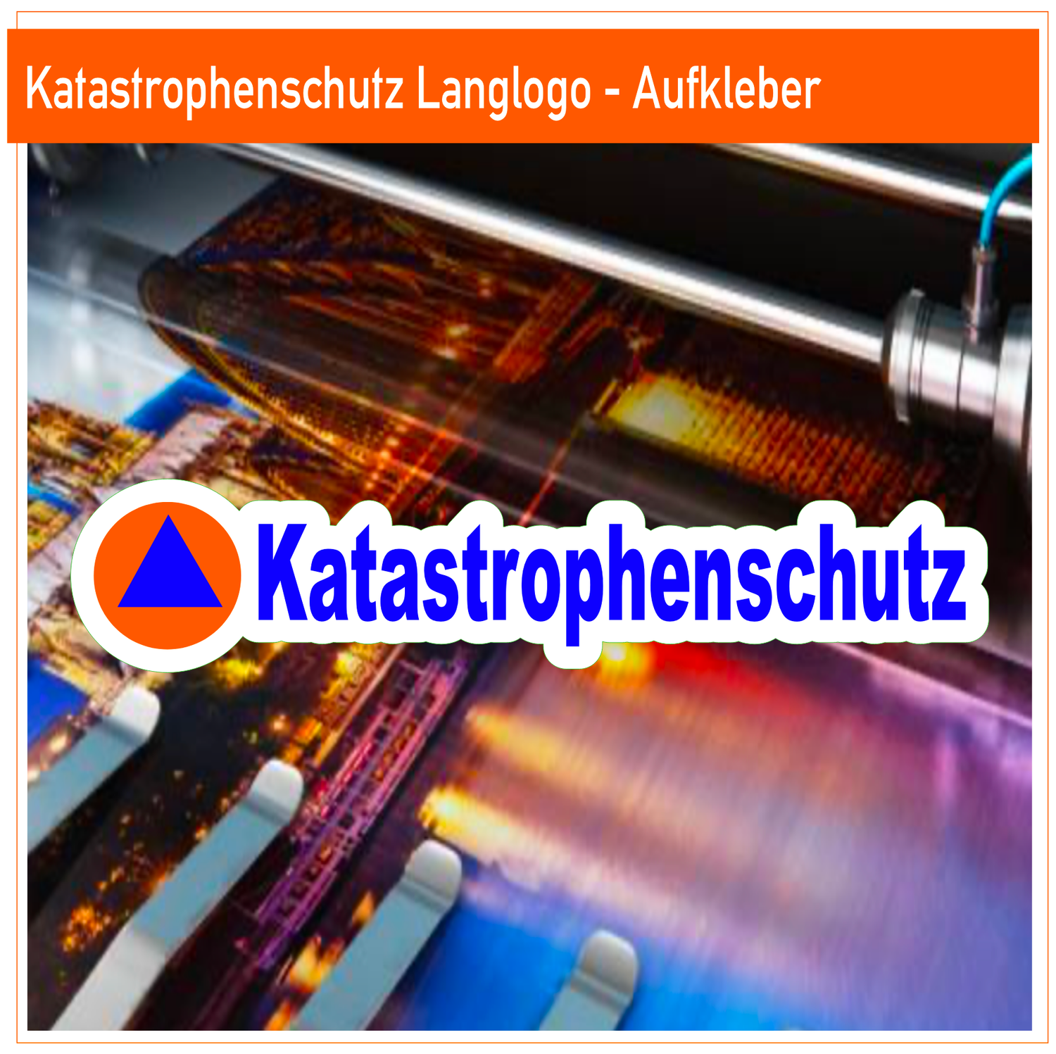 Katastrophenschutz Langlogo   - Aufkleber