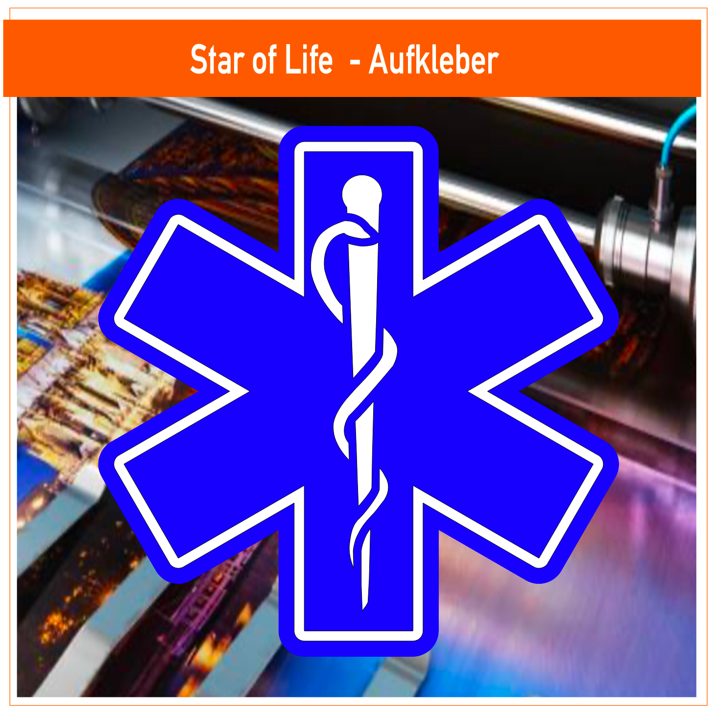 Star of Life Logo, Aufkleber