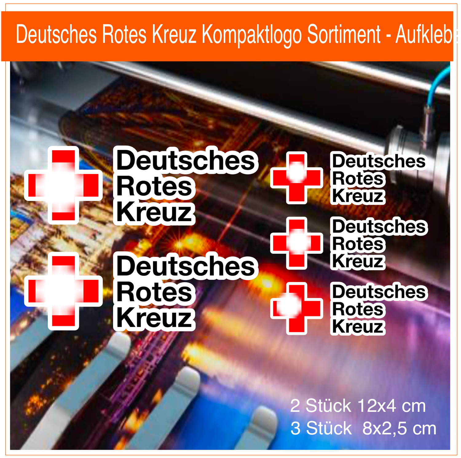 Deutsches Rotes Kreuz Kompaktlogo Sortiment - Aufkleber