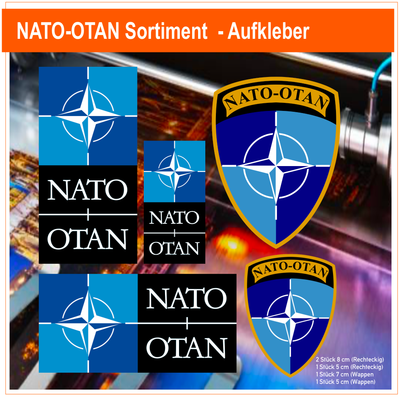 NATO Wappen Sortiment - Aufkleber