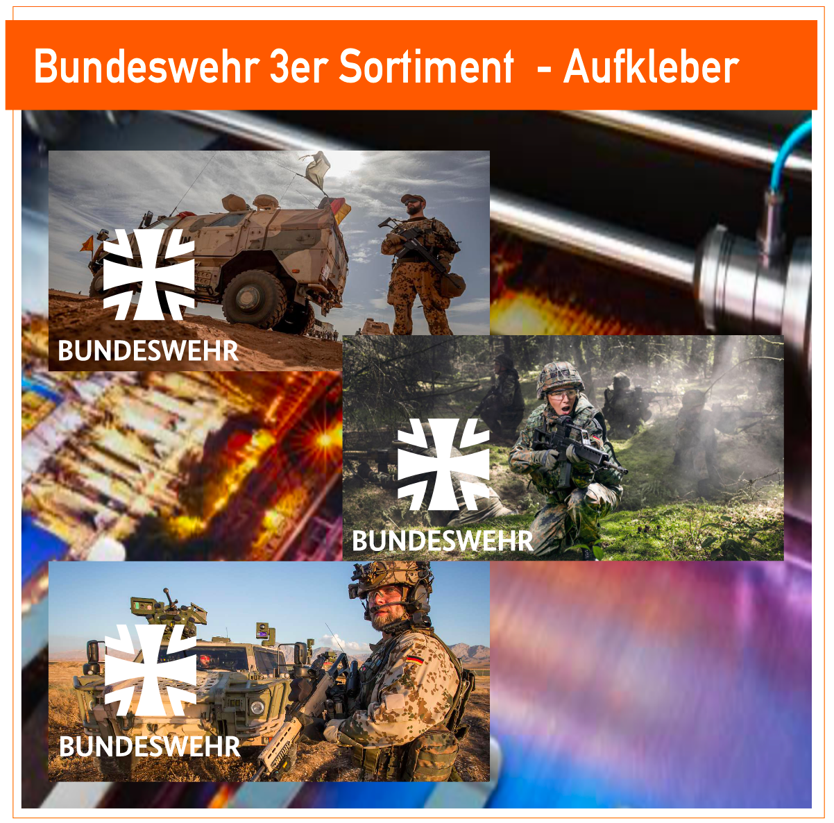 Bundeswehr 3er Sortiment - Aufkleber