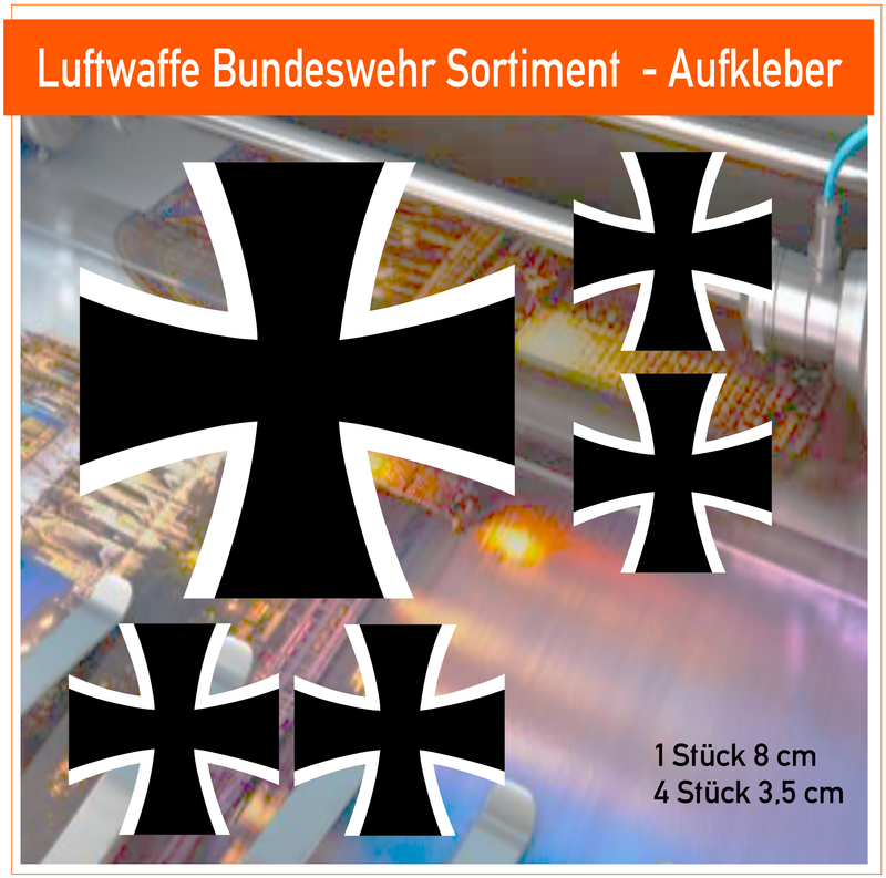 Luftwaffe  Bundeswehr Hoheitszeichen Sortiment - Aufkleber