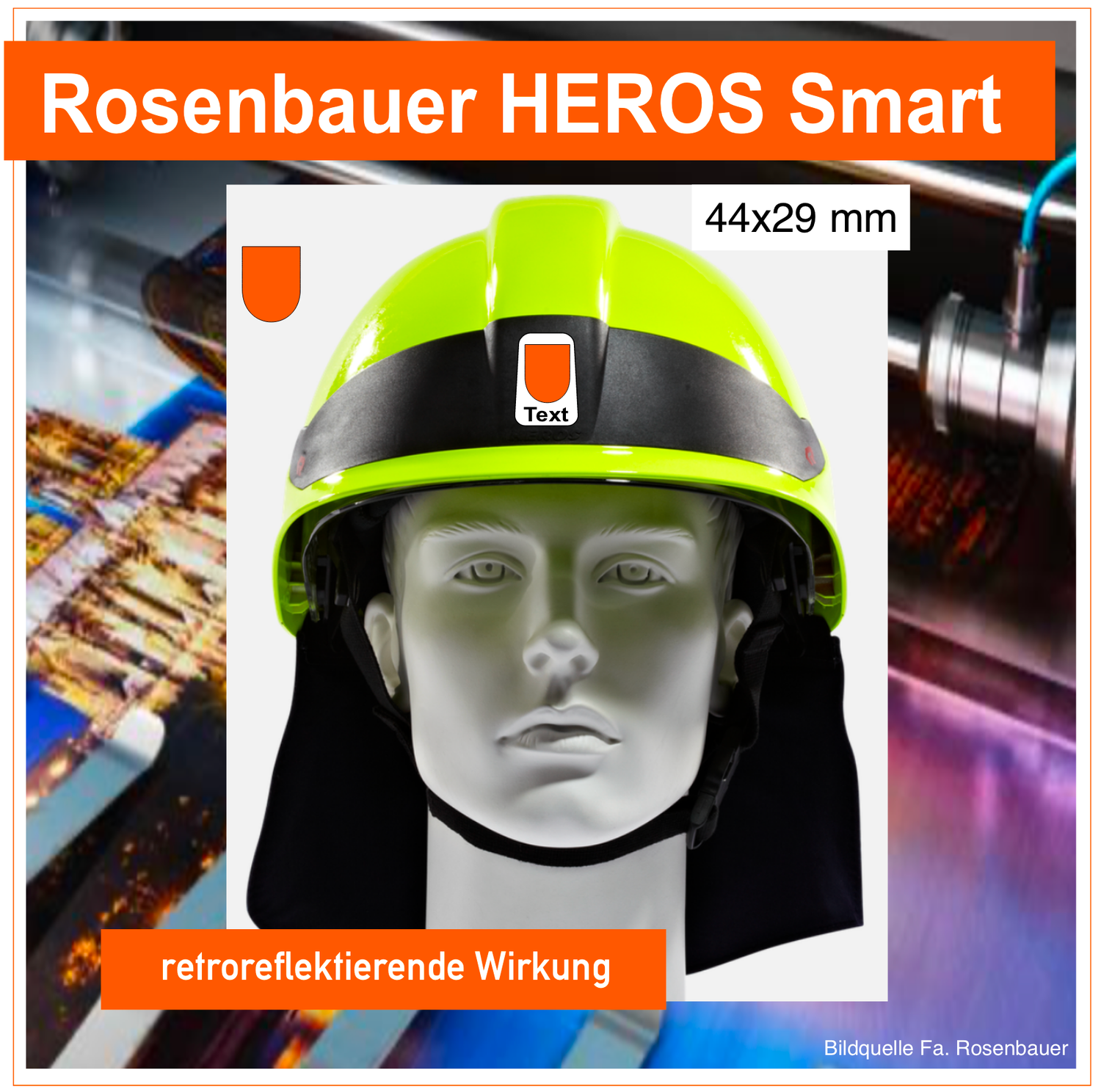 Rosenbauer HEROS Smart - Helmbeschriftung