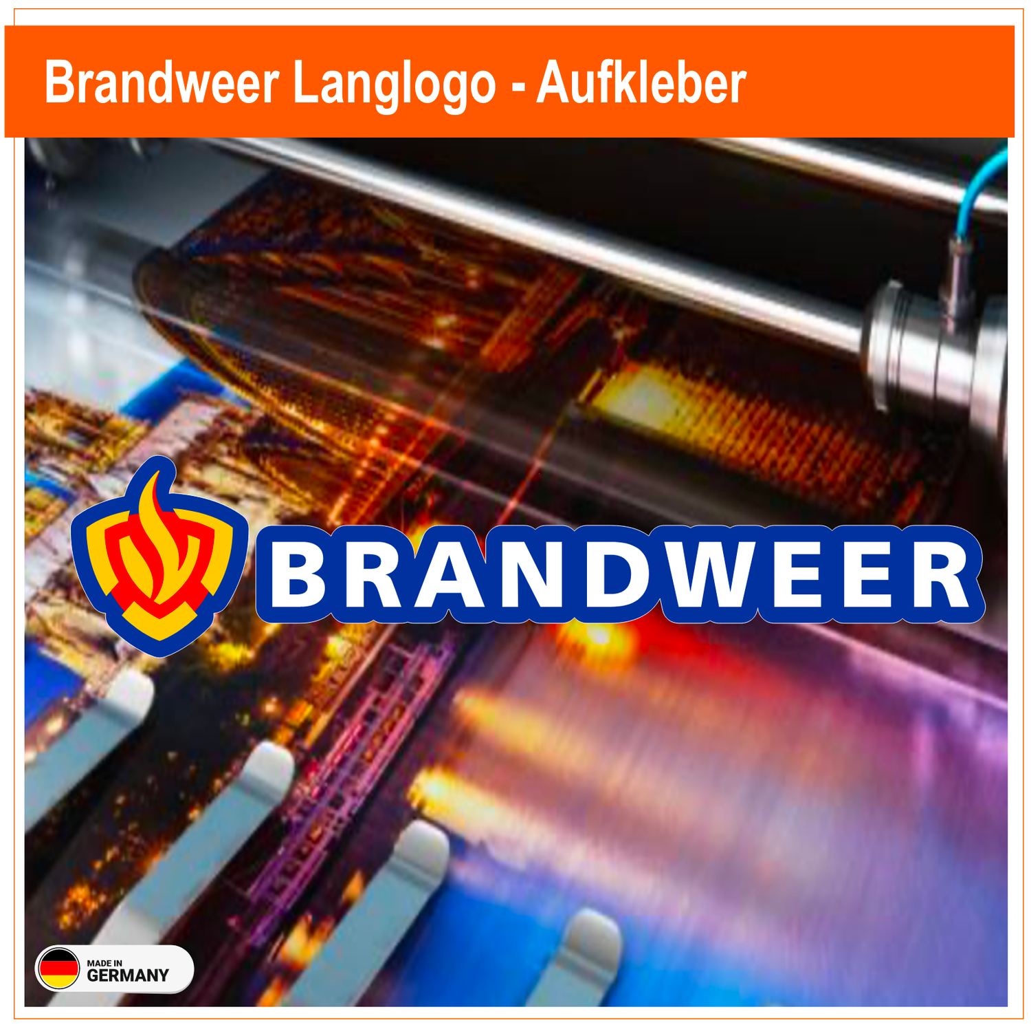 Brandweer  Langlogo - Aufkleber