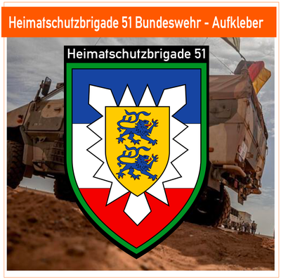 Heimatschutzbrigade 51 - Bundeswehr - Aufkleber Heimatschutzbrigade 51 - Bundeswehr - Aufkleber