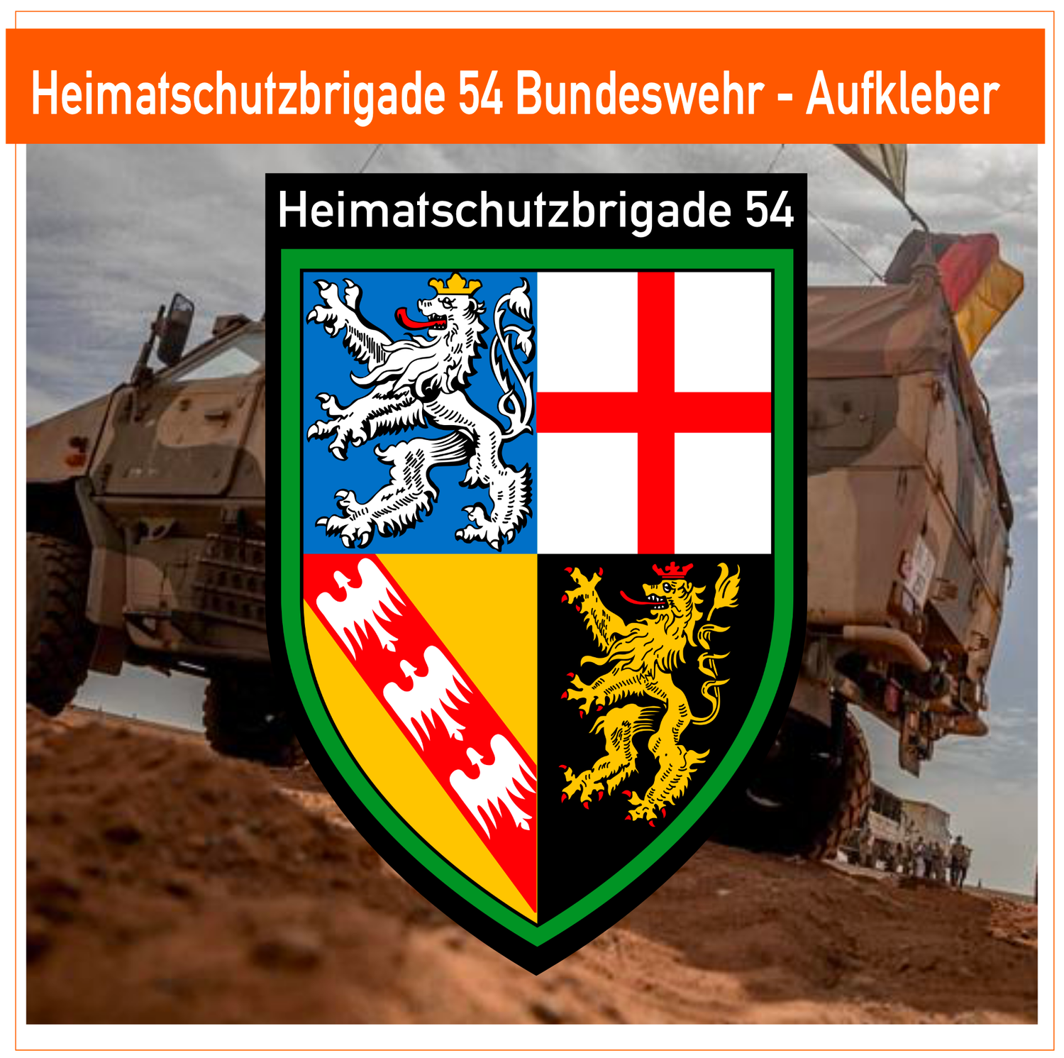 Heimatschutzbrigade 54 - Bundeswehr - Aufkleber