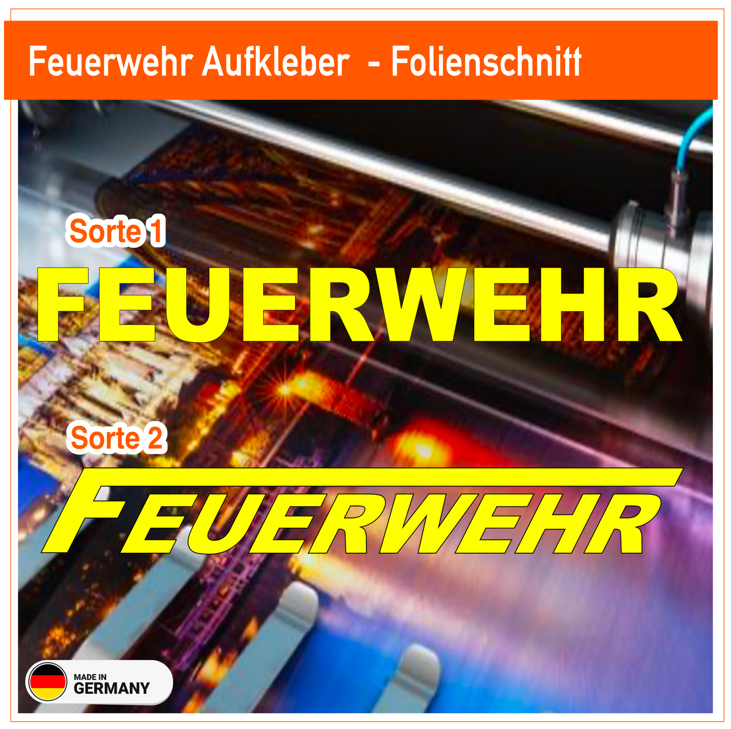 Feuerwehr "Schriftzug"  Aufkleber