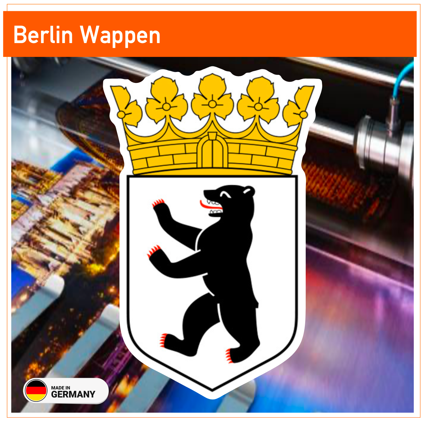 Berlin Wappen - Aufkleber