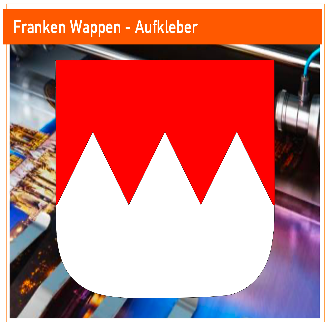 Franken  Wappen - Aufkleber