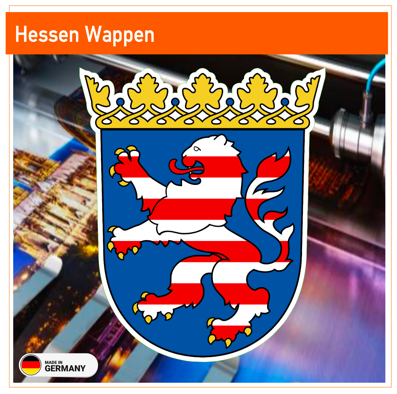 Hessen Wappen - Aufkleber