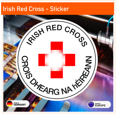 Irish Red Cross  - Circular logo - Sticker Irish Red Cross  - Circular logo - Sticker