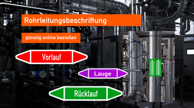 Rohrleitungsbeschriftung