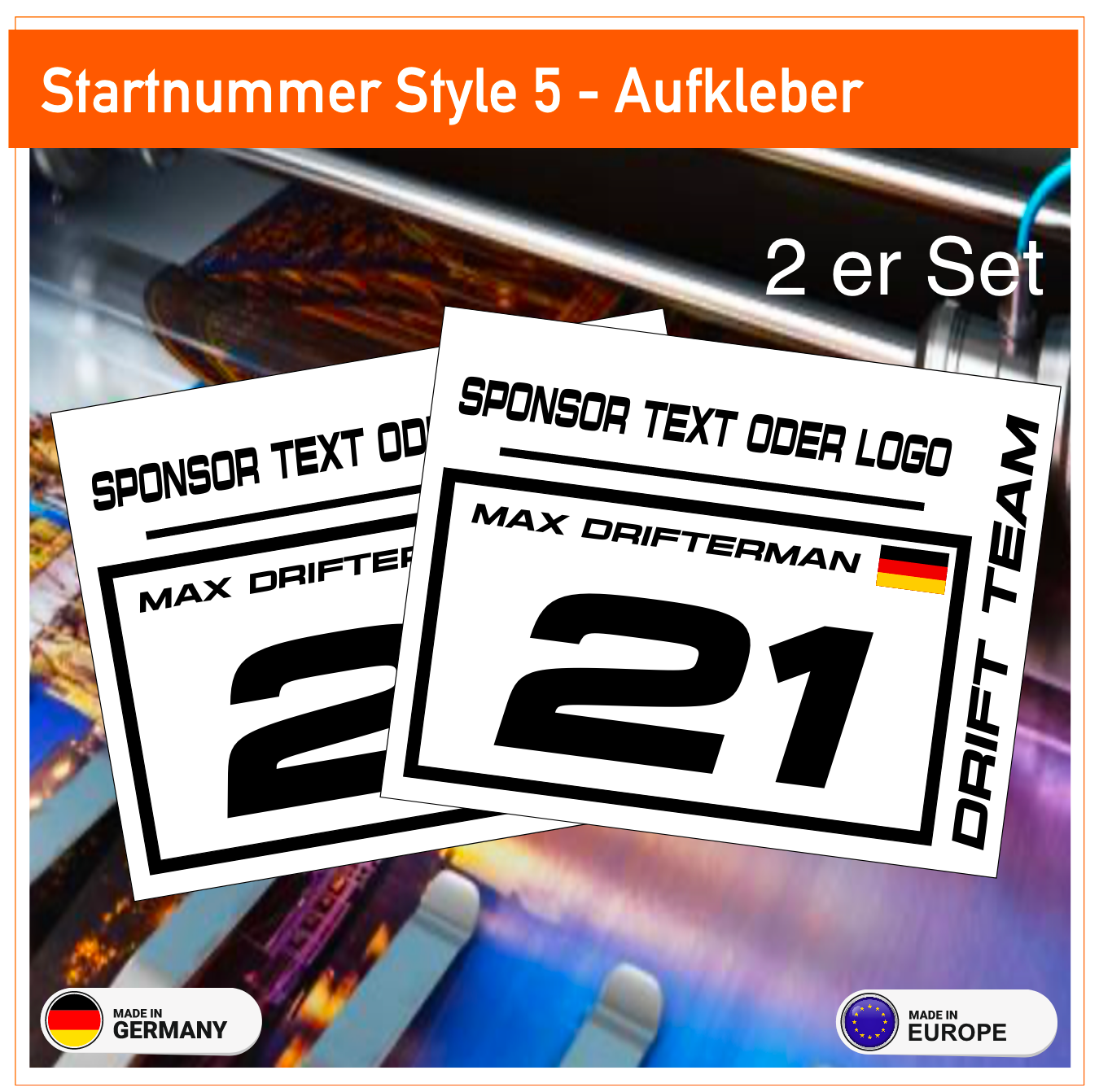 Startnummer Style 5