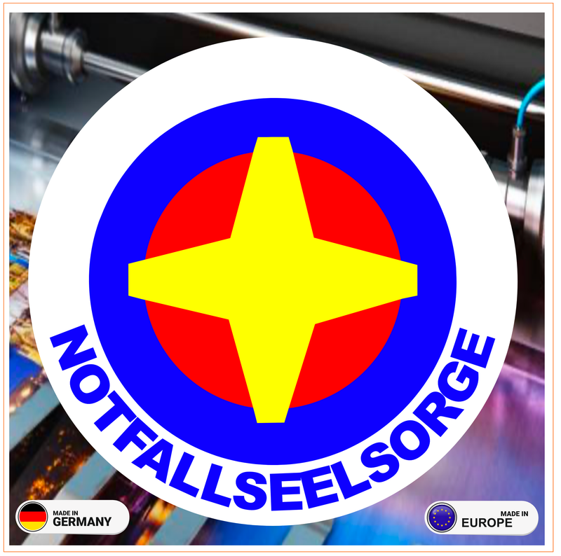 Notfallseelsorge PSNV (Style 2) Rundlogo- Aufkleber Notfallseelsorge PSNV (Style 2) Rundlogo- Aufkleber