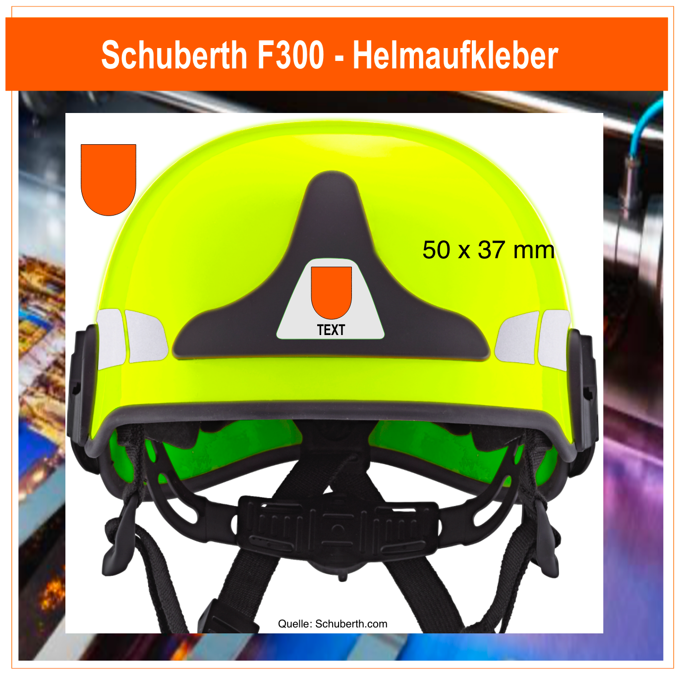 Schuberth F300 - Helmbeschriftung