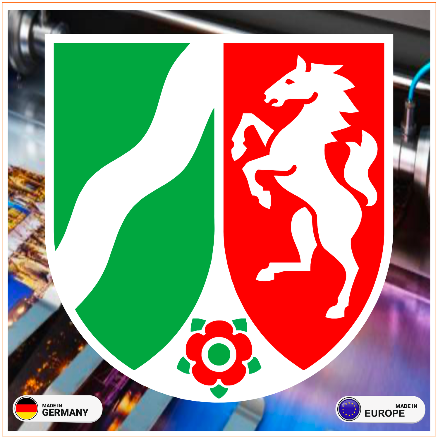 Nordrhein-Westfalen  Zeichen - Aufkleber