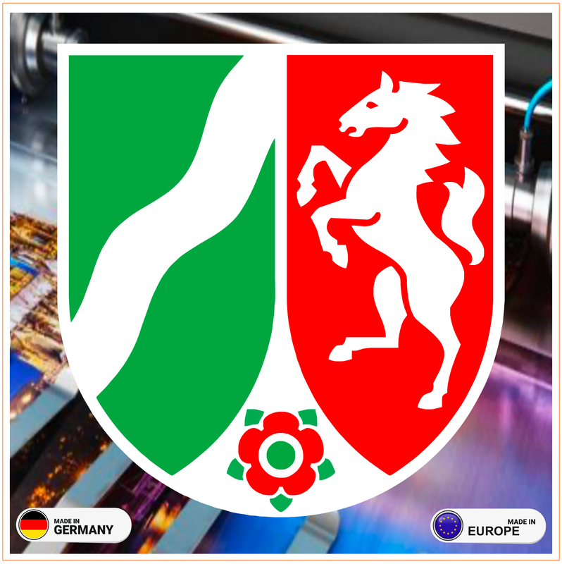 Nordrhein-Westfalen Zeichen - Aufkleber Nordrhein-Westfalen Zeichen - Aufkleber