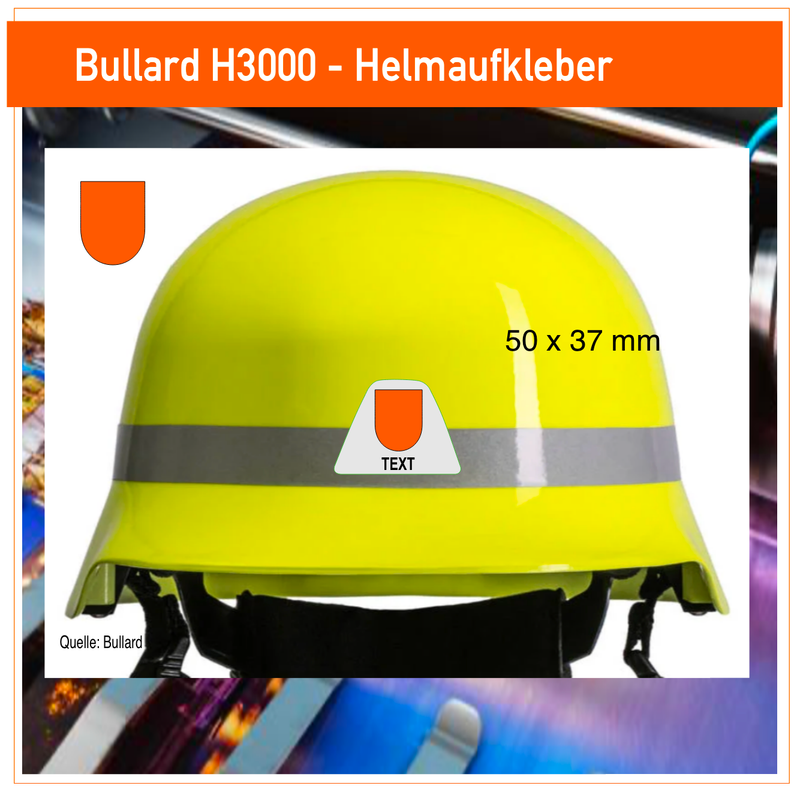 Bullard H3000 - Helmbeschriftung Bullard H3000 - Helmbeschriftung