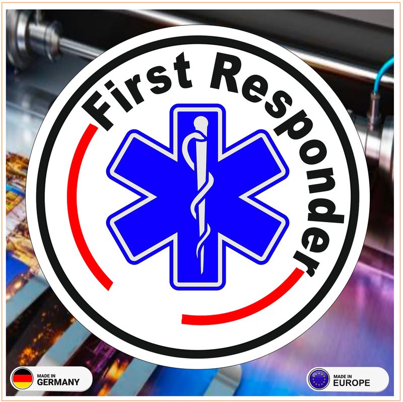 First Responder Star of Life - Rundlogo First Responder Star of Life - Rundlogo